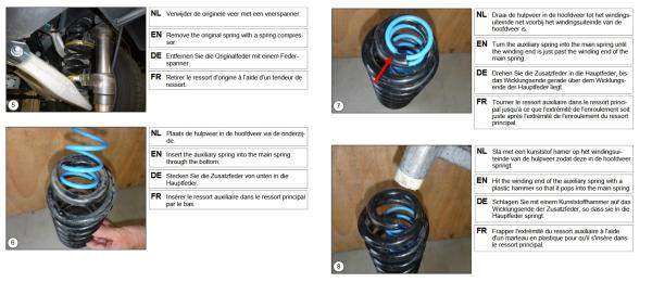 für MG Marvel R EV MAD Zusatzfedern Höherlegungsfedern 20mm Verstärkung HA HV-010015