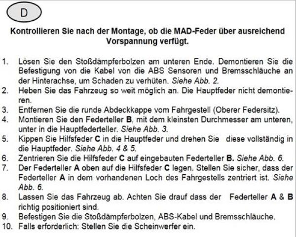 für BMW 2er Grand Tourer F46 MAD Zusatzfedern Verstärkungsfedern HV-023065 2 er