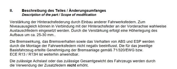 für Fiat Panda 4x4 312 MAD Höherlegungsfedern verstärkte Federn 30/10mm VA HA Set