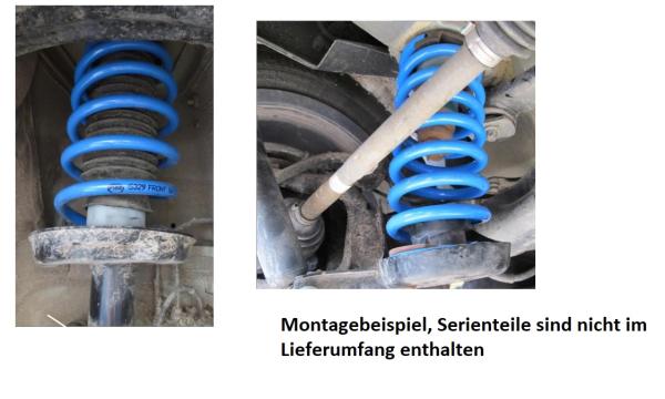 für Fiat Panda 4x4 312 MAD Höherlegungsfedern verstärkte Federn 30/10mm VA HA Set