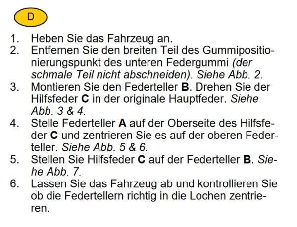 für Fiat Tipo 356 357 MAD Zusatzfedern Höherlegungsfedern Verstärkung HA HV-051885