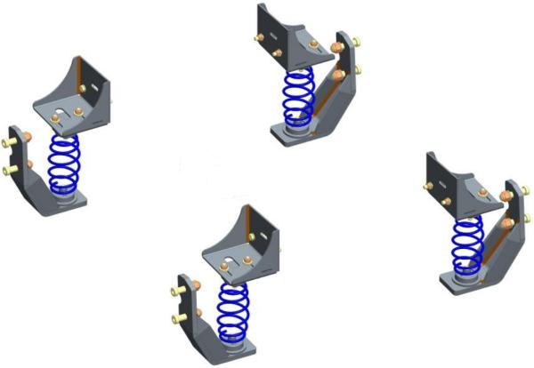 Für Frankia Wohnmobil mit AL-KO AMC Tandemachse unter Chassis MAD Zusatzfedern HA