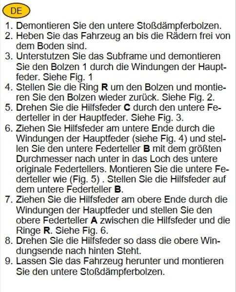 für Volvo V40 II MAD Zusatzfedern Höherlegungsfedern Verstärkungsfedern HA HV-062265