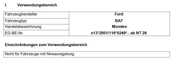 für Ford Mondeo V BA7 MAD Zusatzfedern Höherlegungsfedern Verstärkungsfedern HA HV-063885
