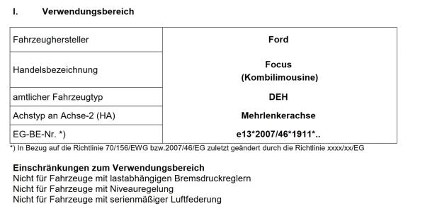 Für Ford Focus IV Turnier DEH MAD Höherlegungsfedern Hinterachse HV-063918