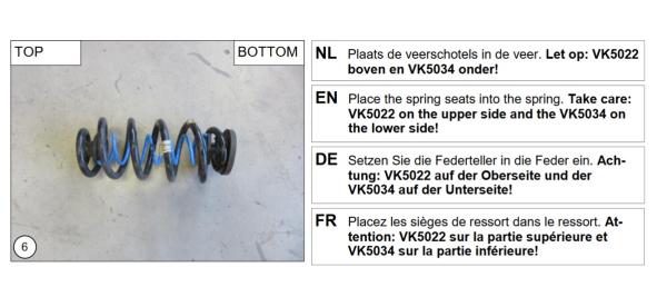 MAD Zusatzfedern für Ford Kuga III DFK HA Verstärkung der Serienfeder HV-063945