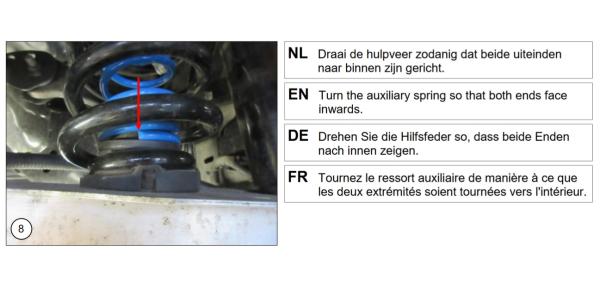 MAD Zusatzfedern für Ford Kuga III DFK HA Verstärkung der Serienfeder HV-063945