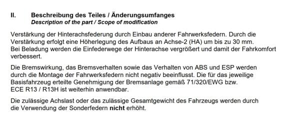 für Ford Ranger Raptor 2AB MAD verstärkte Höherlegungsfedern 30mm Verstärkung HA