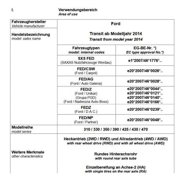 MAD Zusatzfedern Höherlegungsfedern für Transit VII Allrad 4x4 310 330 350 Heavy Duty HA