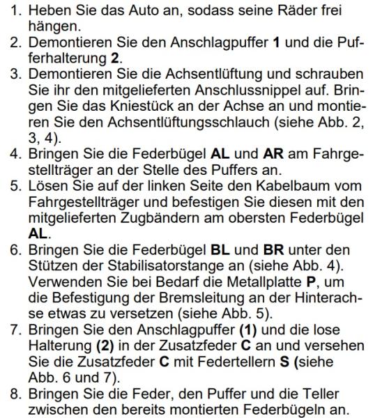 für Transit VII RWD 350 470 Zwillingsbereifung MAD Zusatzfedern Höherlegung HA