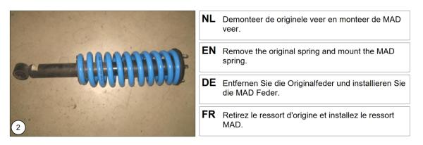 für Mazda BT-50 TF MAD verstärkte Höherlegungsfedern 30mm VA HV-070078