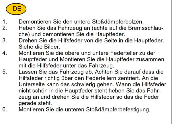 MAD Zusatzfedern Viano Vito V-Klasse W639 Verstärkung Höherlegung ca. 25-30mm HA HV-098055