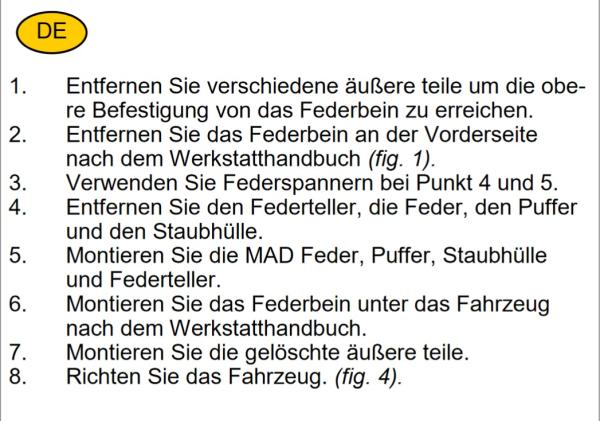 MAD Höherlegungsfedern 30/30 Medium Duty für V-Klasse Vito Marco Polo W447 HV-098111