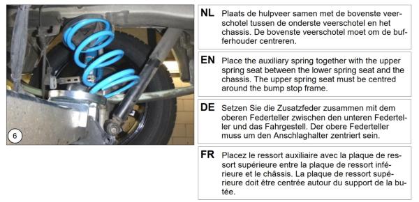 für Sprinter 910 W910 MAD Zusatzfedern Höherlegung 20-25mm Verstärkung HA HV-098
