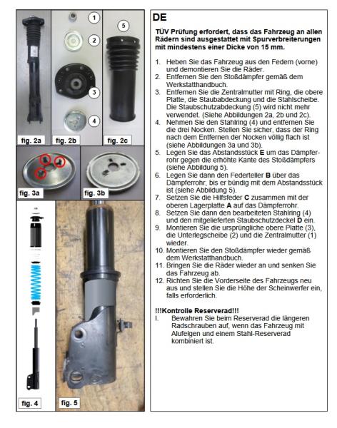 für Sprinter 907 4x4 Allrad MAD Zusatzfedern Höherlegungsfedern VA HV-098213
