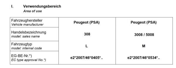 für Peugeot 308 II MAD Zusatzfedern Höherlegungsfedern ca. 20mm HA HV-133375