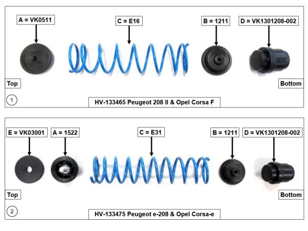 für Opel Corsa F MAD Zusatzfedern Höherlegungsfedern 15mm Verstärkung HA HV-133465