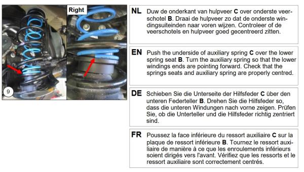 für Corsa F Elektro MAD Zusatzfedern Höherlegungsfedern 15mm Verstärkung HA HV-133475