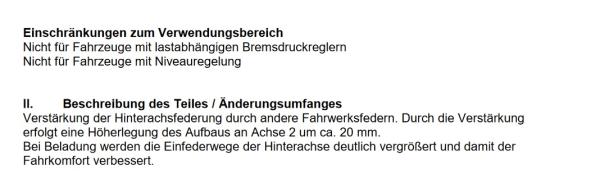 für Citroen Nemo A MAD Verstärkungsfedern Höherlegungsfedern 20mm HA HV-134128