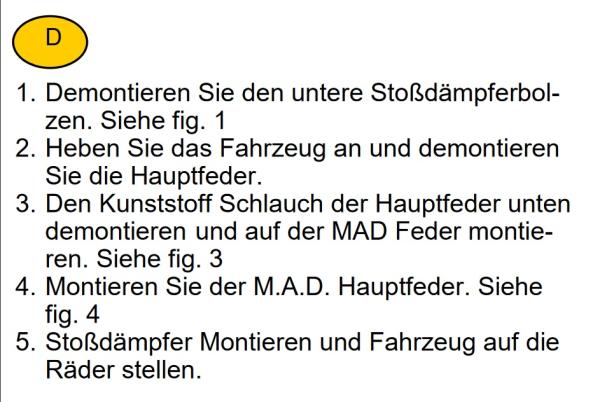 für Jumpy II MAD verstärkte Höherlegungsfedern 20mm Verstärkungsfedern HA HV-138518