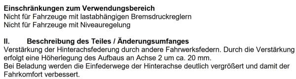 für Jumpy II MAD verstärkte Höherlegungsfedern 20mm Verstärkungsfedern HA HV-138518