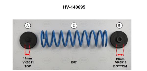 für Clio V MAD Zusatzfedern Verstärkung der Serienfeder Höherlegungsfedern HA