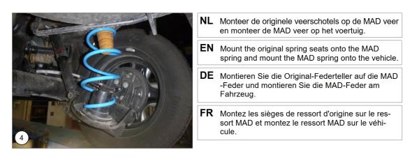 für Townstar NFK MAD Verstärkte Federn Höherlegungsfedern Set 15-20mm HV-146201