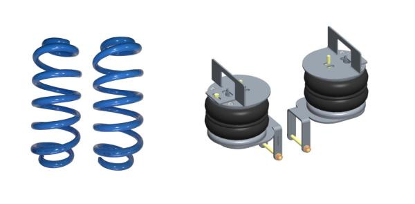 für Nissan Interstar X62 FWD MAD Höherlegungsfedern Zusatzluftfeder Basic VA HA Set