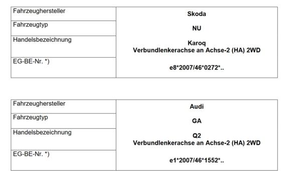 für Q2 GA Frontantrieb MAD Zusatzfedern Verstärkung der Serienfedern HV-193345