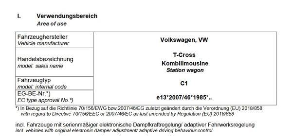 für VW Taigo MAD Zusatzfedern Höherlegungsfedern 20mm HV-193355