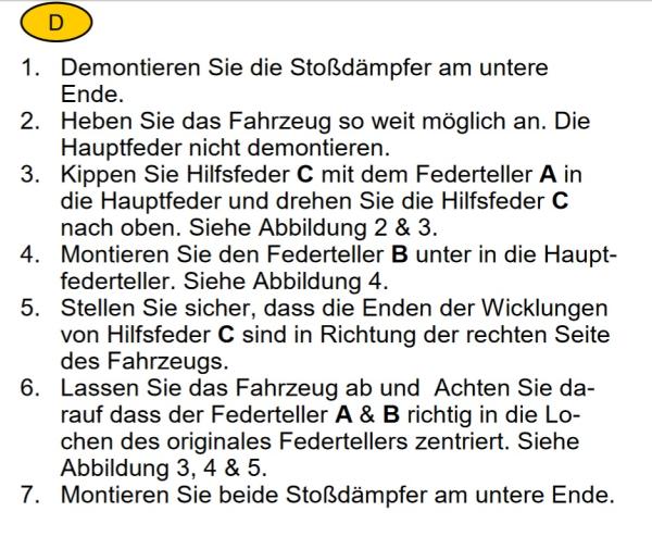 Renault Kadjar RFE HA HL MAD Zusatzfedern zur Verstärkung der Serienfedern HA