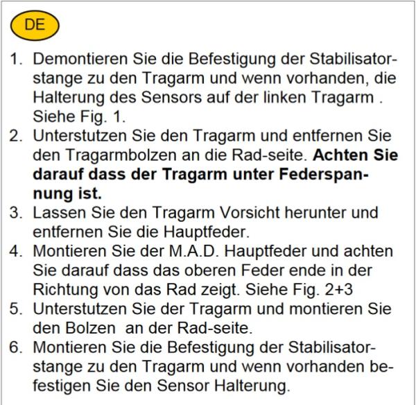 für Toyota RAV4 IV A4 XA4 MAD verstärkte Höherlegungsfedern 25mm Verstärkung HA HV-364568