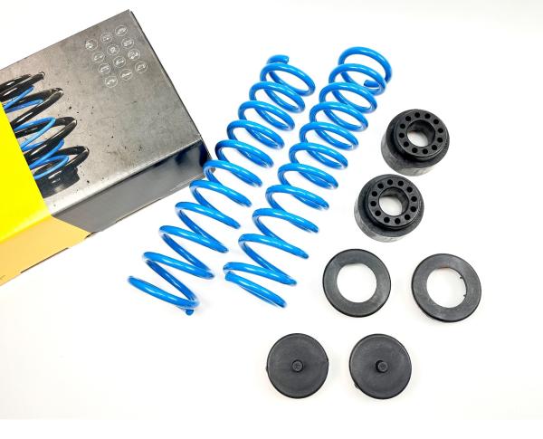 für Opel Zafira-e MAD Höherlegungsfedern verstärkt 25-30mm Zusatzfedern VA HA Set HV-368171