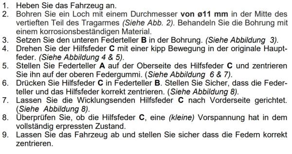 Citroen Jumpy V Heavy Duty MAD Zusatzfedern Verstärkung Serienfeder HA -368105