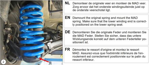 MAD Höherlegungsfedern für Opel Vivaro C V Heavy Duty VA HA Set  bis 1500kg