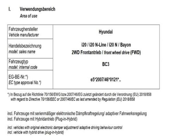 für Hyundai I20 BC3 MAD Zusatzfedern Höherlegungsfedern 25mm Verstärkung HA HV-373285