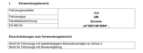 für Kia Sorento UM MAD Zusatzfedern Verstärkung der Serienfeder Höherlegung HA H