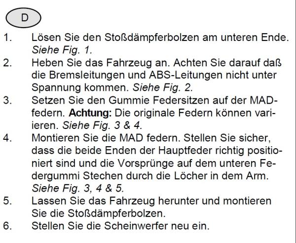 für Honda Civic Tourer FK MAD verstärkte Höherlegungsfedern ca. 20mm Verstärkung Hinterachse