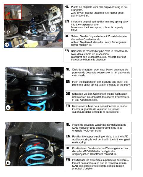 für Kona II SX2 Hybrid Elektro MAD Zusatzfedern Höherlegungsfedern 15mm HA HV-491115