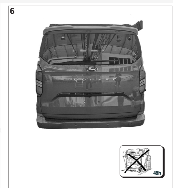 Irmscher Bodykit S Frontspoilerlippe Dachspoiler für Transit und Tourneo Custom