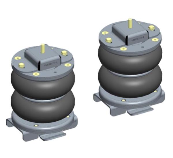 Wohnmobil auf Boxer II 250 290 MAD Zusatzluftfeder 8 Zoll Basic Luftfederung HA