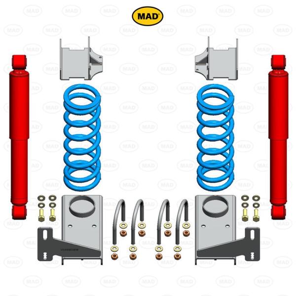 für Sprinter 907 MAD Zusatzfedern Koni Active Stoßdämpfer Hinterachse Höherlegung