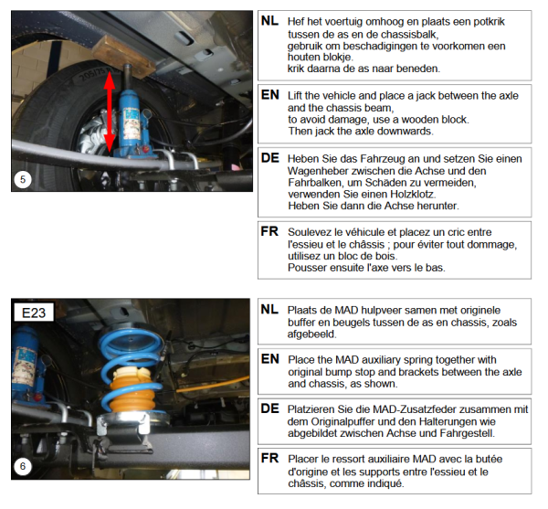 für Interstar XDD ND MAD Zusatzfedern Heavy Duty Hinterachse HV-148210 Frontantrieb