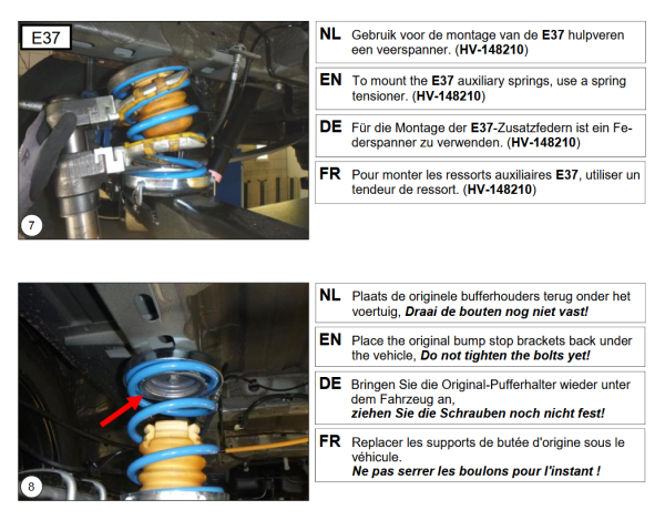 für Interstar XDD ND MAD Zusatzfedern Heavy Duty Hinterachse HV-148210 Frontantrieb
