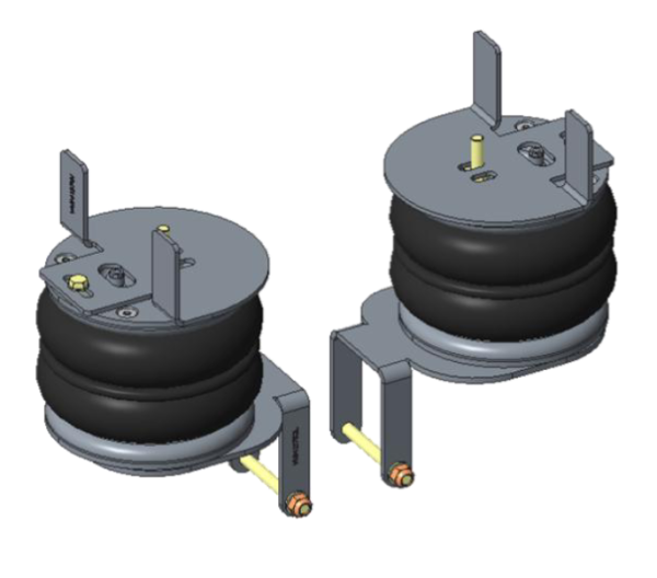 MAD Zusatzluftfeder 8 Zoll Basic Hinterachse Luftfederung für Interstar XDD FWD