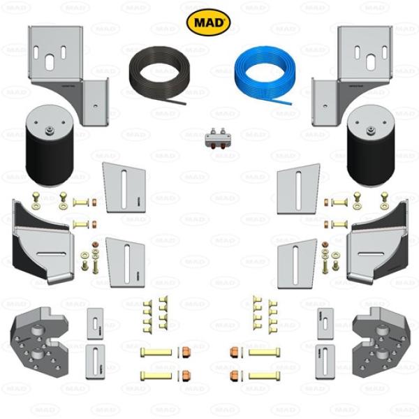 MAD Zusatzluftfeder Basis für AL-KO AMC F1 Tiefrahmen Chassis 90mm