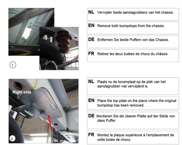 für Ford Transit V VI Pritsche MAD Zusatzluftfeder Basis HA Frontantrieb NR-067104-B