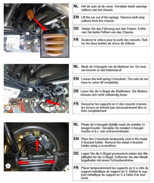 für Amarok T1 MAD verstärkte Höherlegungsfedern Zusatzluftfedern Komfort 25-30mm VA HA Set