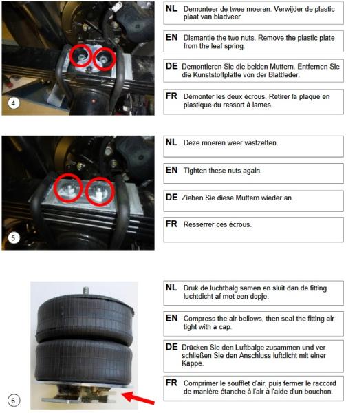 für Amarok T1 MAD verstärkte Höherlegungsfedern Zusatzluftfedern Komfort 25-30mm VA HA Set