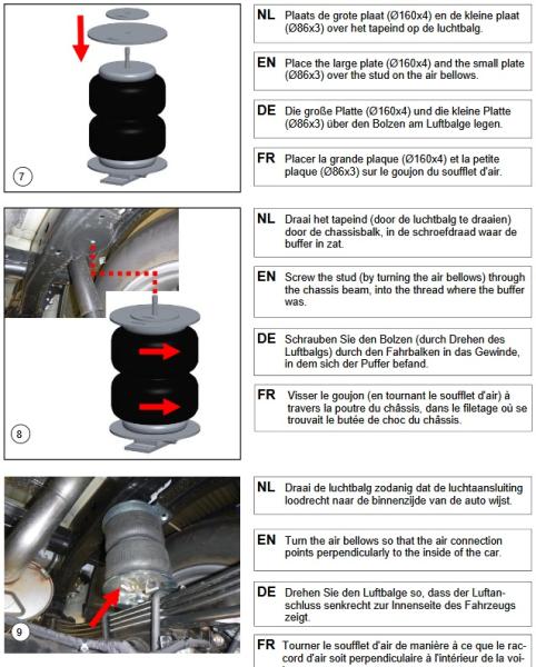 für Amarok II T1 MAD Basis Zusatzluftfeder Höherlegung Hinterachse NR-067114-B